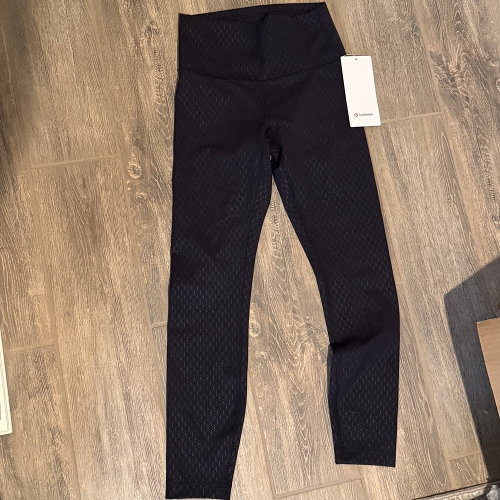 lululemon athletica wunder train Black Patterned Leggings